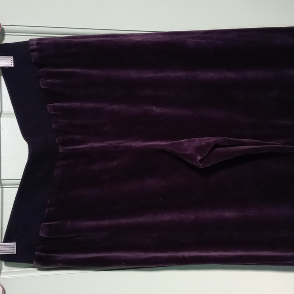 Women's Q&A velor bootcut elastic drawstring track pant jogger charcoal grey Med - Picture 6 of 7